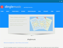 Tablet Screenshot of dinglemusic.com